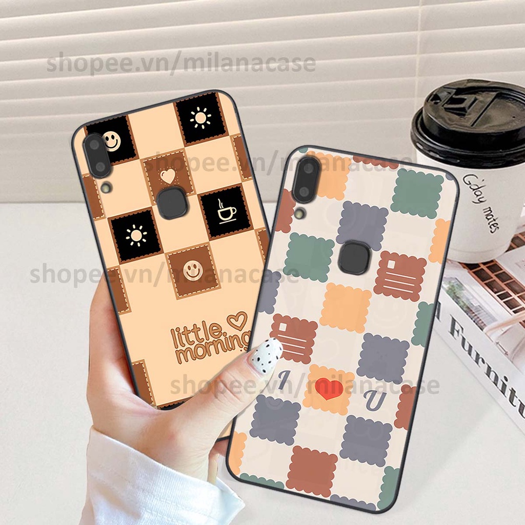 Ốp Vivo V9 / V9 Youth caro họa tiết nhiều màu sắc siêu đẹp thời trang cá tính