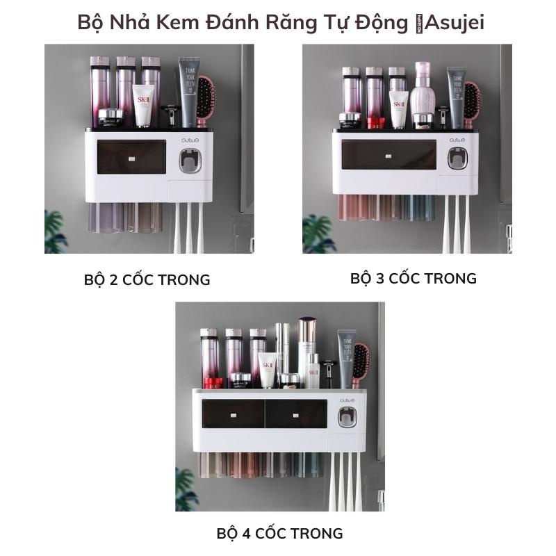 [VIP] Bộ Nhả Kem Đánh Răng Ecoco Tự Động, Kệ Để Đồ Phòng Tắm Cao Cấp