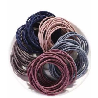Set 100 Dây Chun Buộc Tóc - Có túi zip