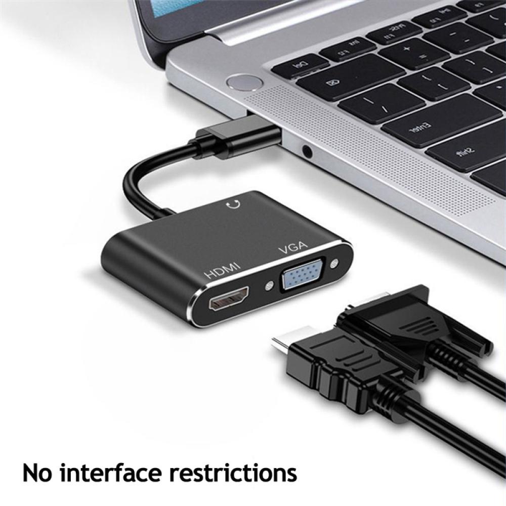 Bộ Chuyển Đổi USB 3.0 Sang HDMI VGA DVI 1080P HD Cho Màn Hình Máy Chiếu / TV / Màn Hình VGA J4N2