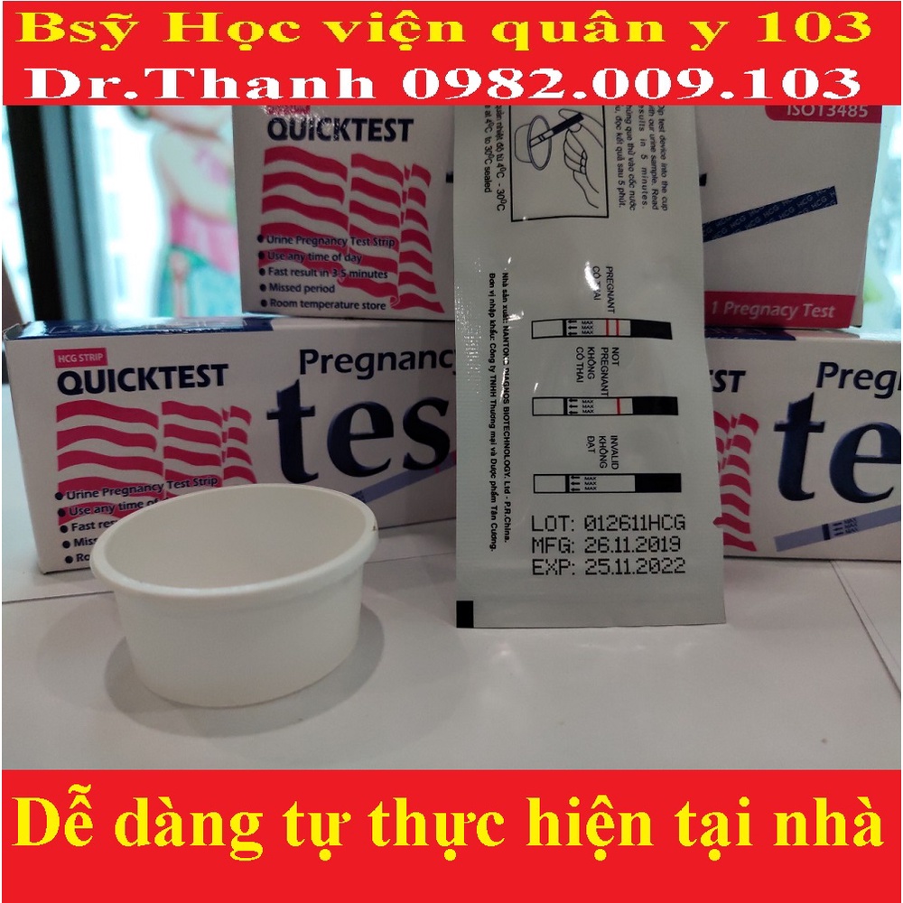 (che tên) que test thử thai rụng trứng nhanh tại nhà quickseven và quicktest USA Ovutana teststrip thế hệ mới