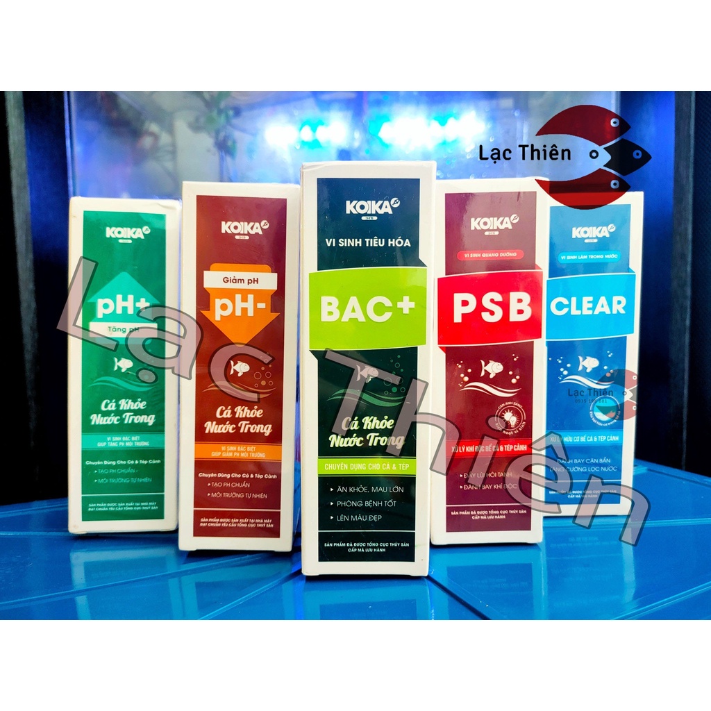 Vi Sinh KOIKA BAC+ Clear PSB Tăng giảm PH cho cá cảnh
