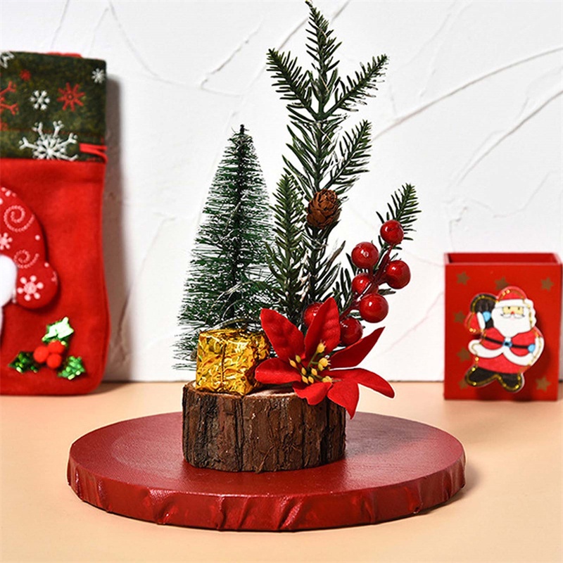 Tmdbyx Cây Thông Giáng Sinh Để Bàn Có Đèn Led Dễ Thương