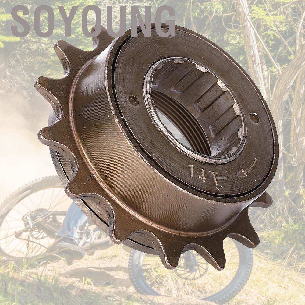 Soyoung 14T Single Speed Freewheel Flywheel Bike Accessory for Mountain Road Bicycle Folding
