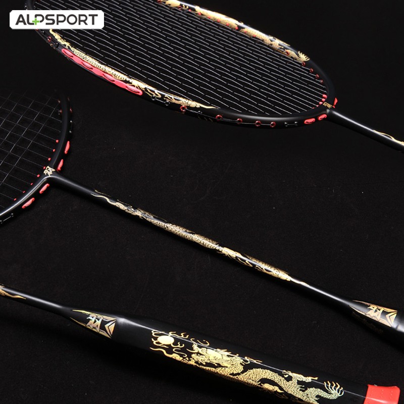 Vợt cầu lông ALPSPORT ALP JL Gold Dragon Ball 8U 62g Max 35 Lbs 100% bằng sợi carbon chất lượng cao