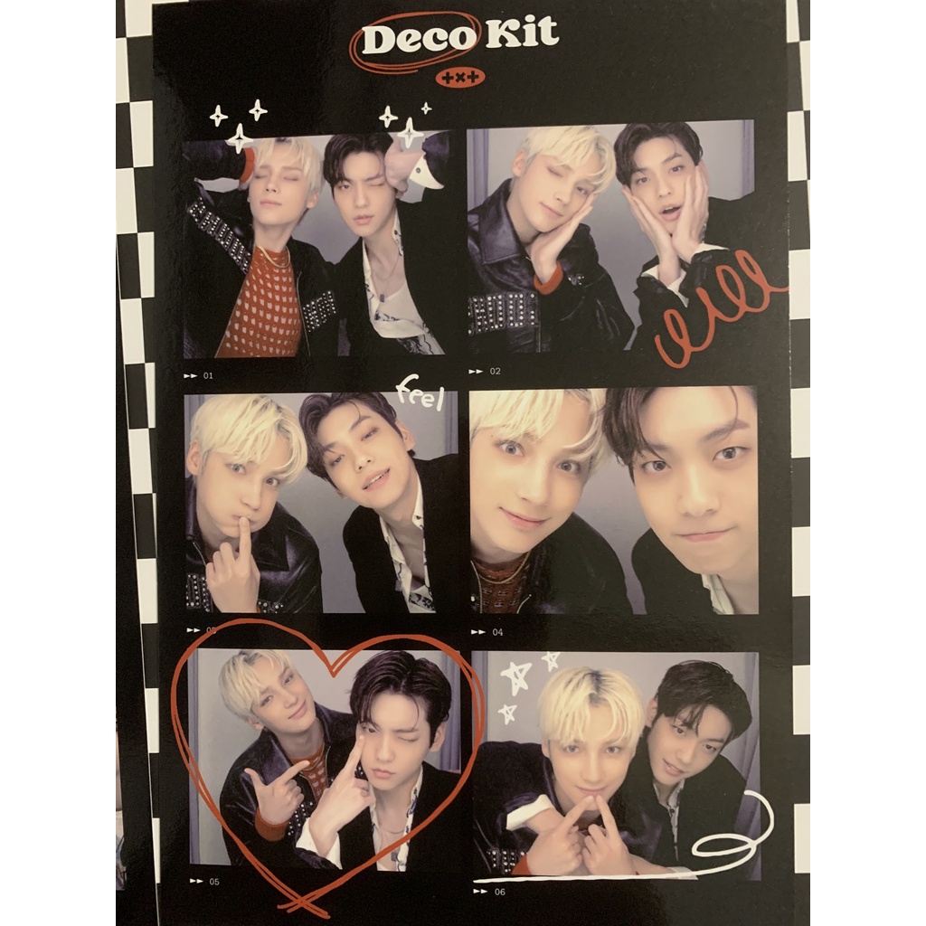 4 cuts/ 6 cuts photo set các thành viên nhóm nhạc TXT hàng chính hãng  deco 2022