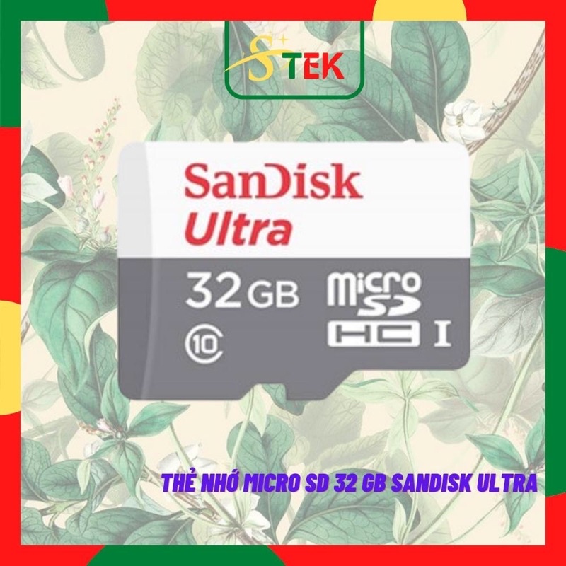 Thẻ nhớ Micro Sdhc Sandisk Ultra 32gb Chuyên Dùng Cho Camera Điện Thoại