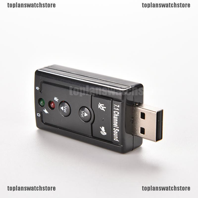 【COD•tope】New Mini USB 2.0 3D Virtual 12Mbps External 7.1 Channel Audio Sound