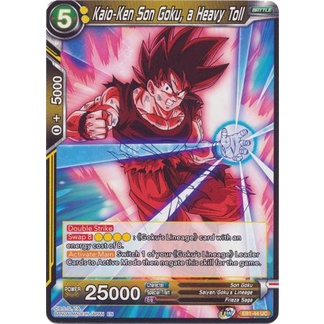 Thẻ bài Dragonball - TCG - Kaio-Ken Son Goku, a Heavy Toll / EB1-44'