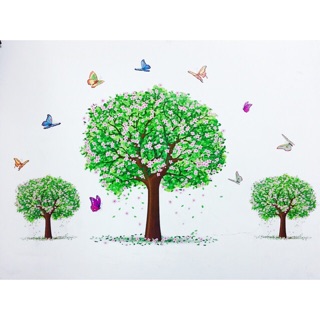 Decal dán tường vườn táo