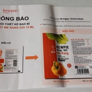 [ GIẢM CÂN ] 1 bịch nước sốt mè rang 15ml.