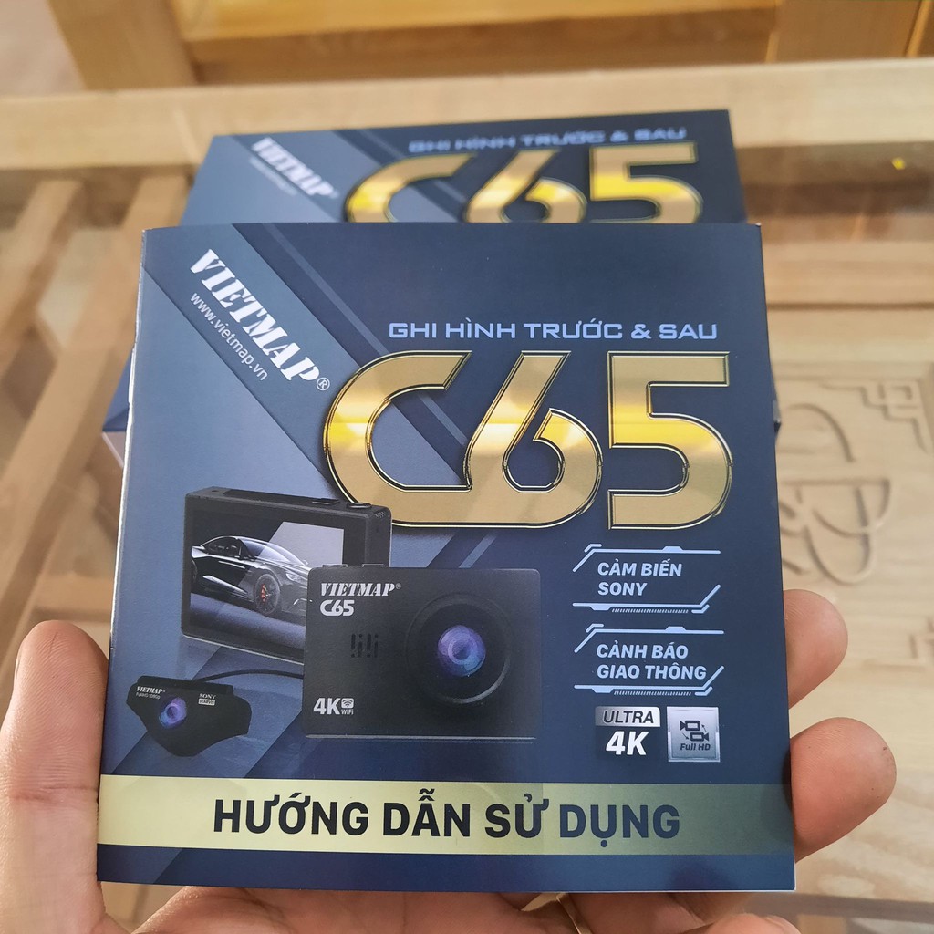 VIETMAP C65 - Camera hành trình ghi hình trước sau hàng chính hãng bảo hành 12 tháng kèm thẻ nhớ 32G | BigBuy360 - bigbuy360.vn