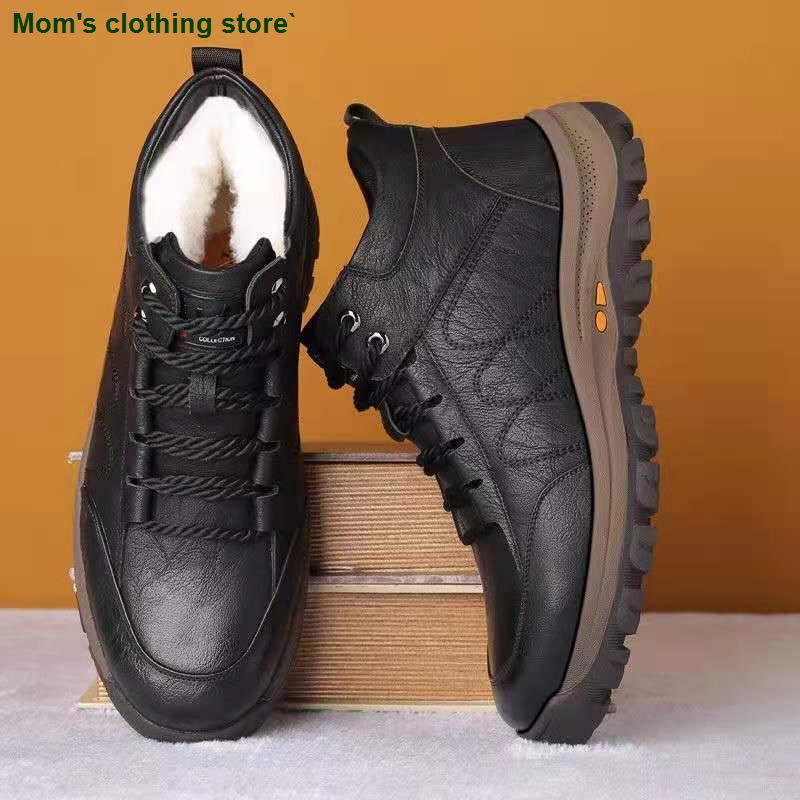 Giày thể thao da bò chống trượt thoáng khí mẫu 2021 thời trang mùa hè dành cho nam