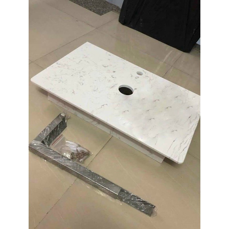 BÀN ĐÁ LAVABO TREO TƯỜNG 700x440x150mm