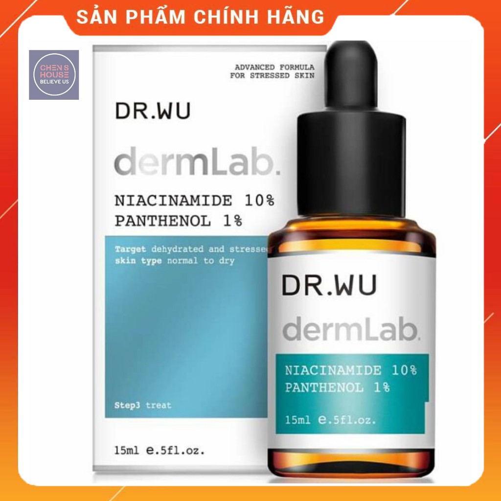 Serum Dr.Wu DermLab Niacinamide dưỡng ẩm chống lão hóa 15ml