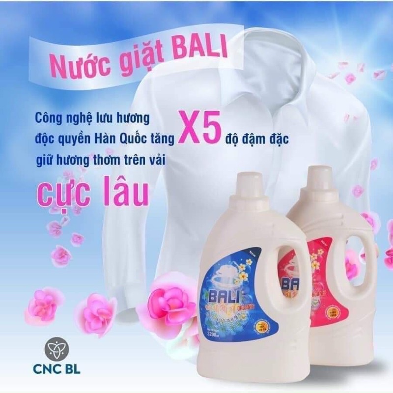 Nước giặt hữu cơ Bali gold Organic 3,2L