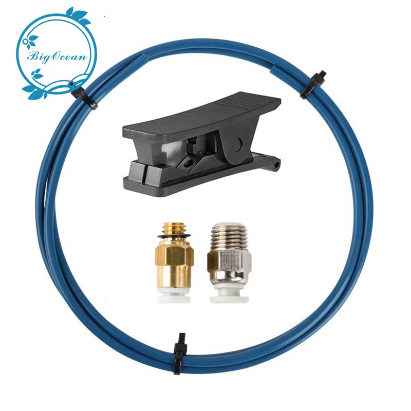 Bowden Ống PTFE Ma Kết XS Series 1M Ống Cắt Cho Máy In 3D Dây Tóc 1.75 Mm Với PC4-M6 Và PC4-M10 Lắp 