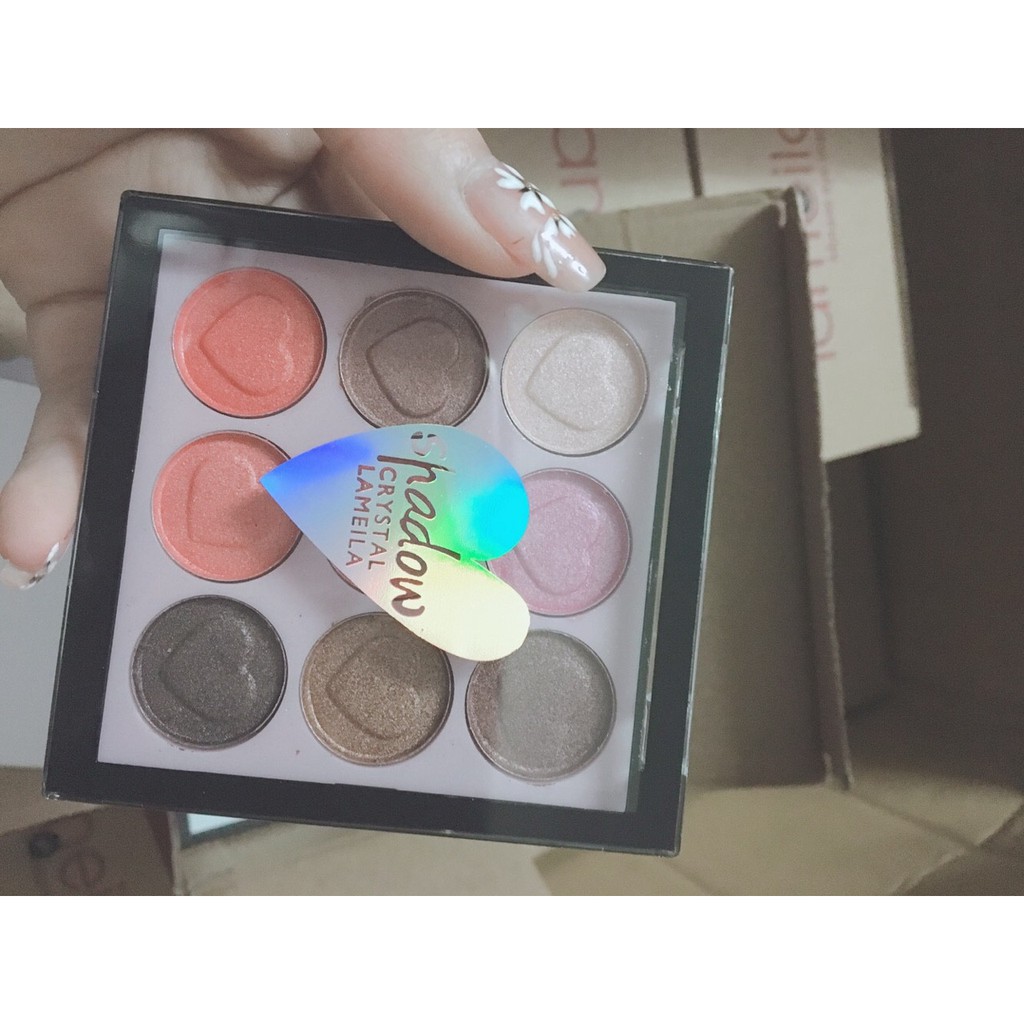 Phấn mắt 9 ô màu sang chảnh (hanggiachuan) | BigBuy360 - bigbuy360.vn
