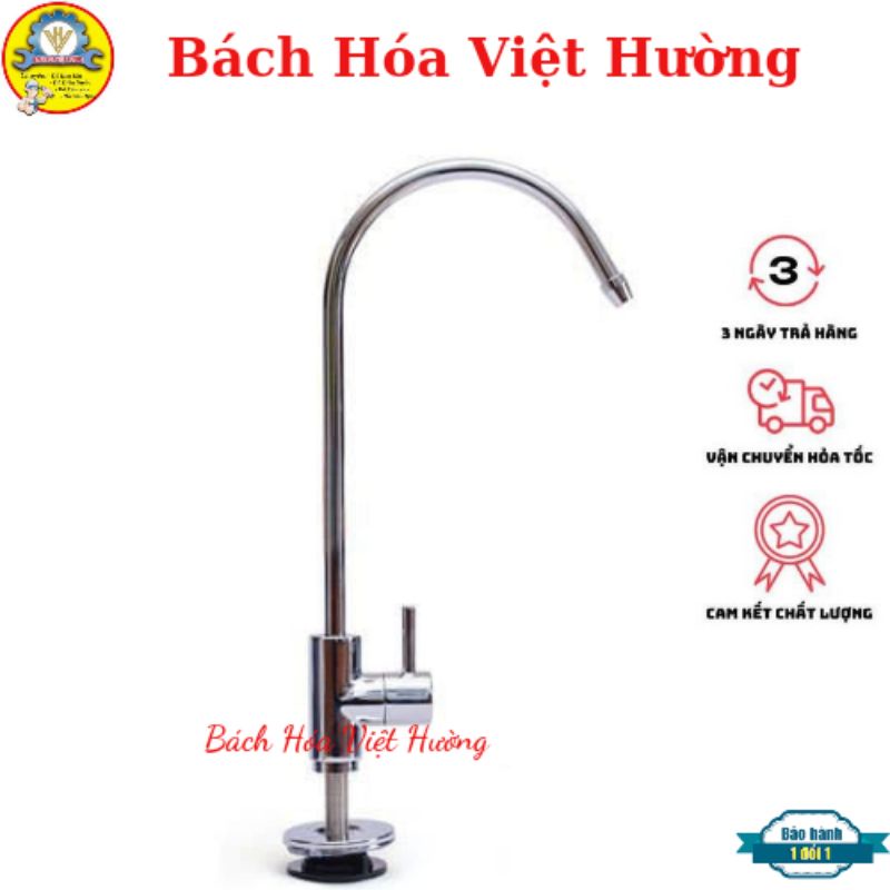 Bộ vòi cổ ngỗng máy lọc nước inox 304, vòi máy lọc nước RO phù hợp với tất cả các loại máy lọc