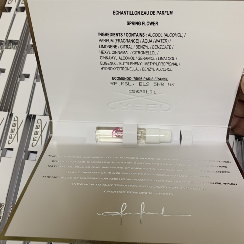 Nước hoa Vials Creed Spring Flower EDP 2ml (như hình)