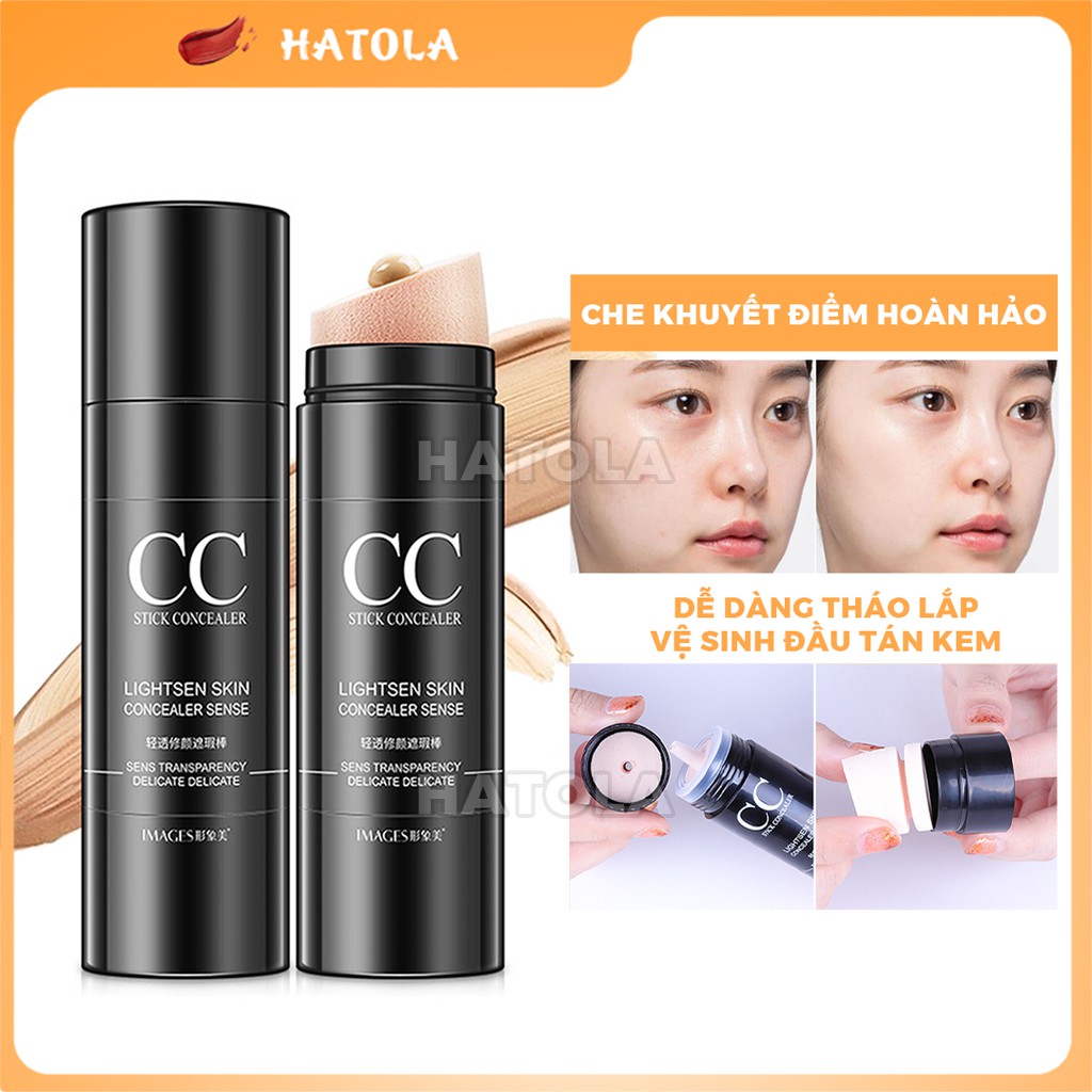 Kem che khuyết điểm CC làm sáng hồng da Images Stick Concealer kem nền trang điểm HT-KCC