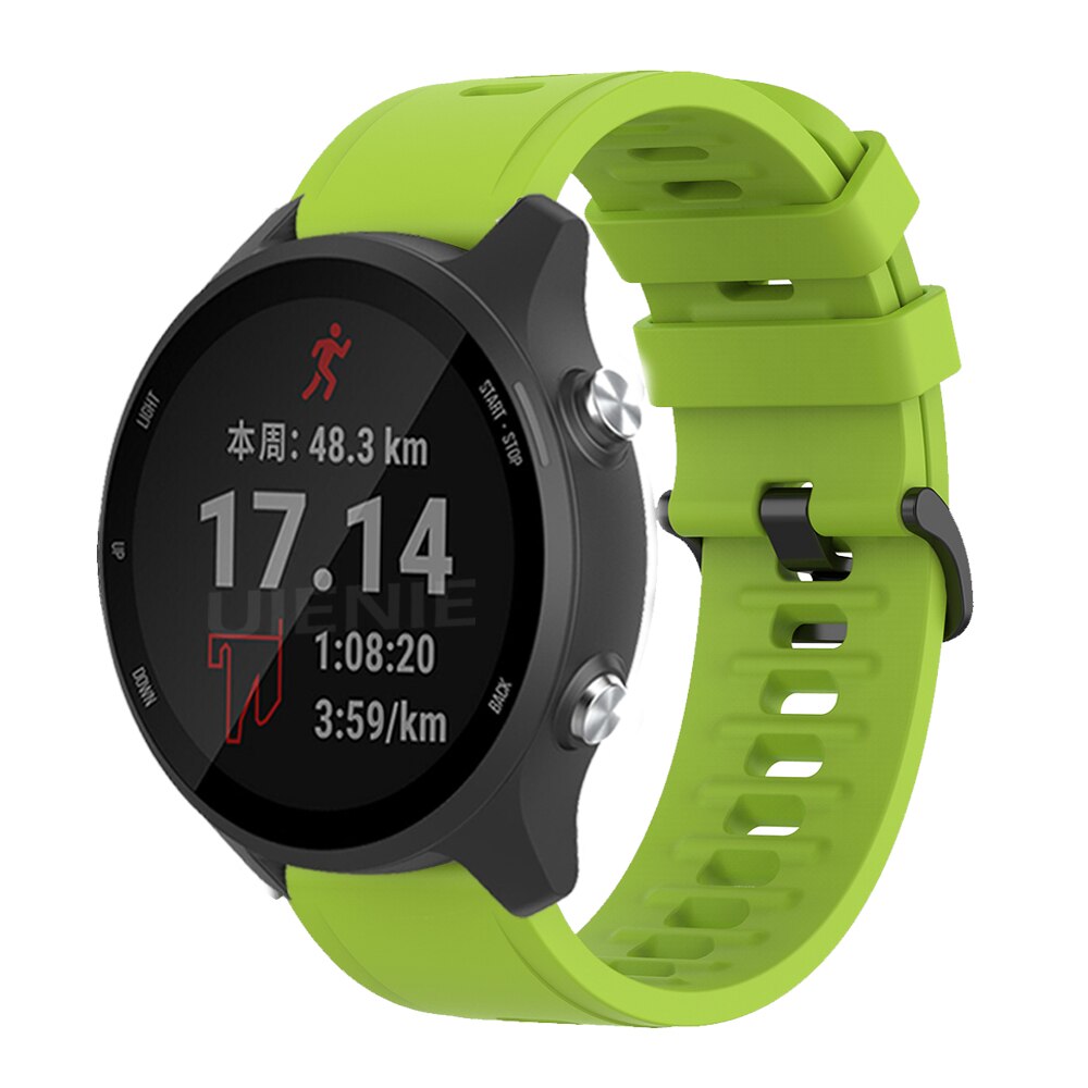 Dây đeo silicon 20mm cho đồng hồ Garmin Forerunner 245 245m/ 645/ Vivoactive 3/ Vavenu tùy chọn màu sắc