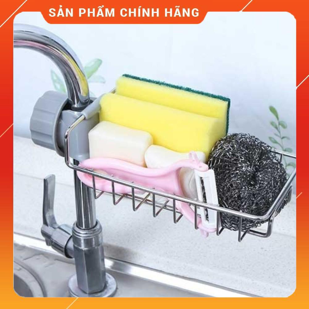 Giá treo vòi inox để đồ rửa chén kệ gài vòi nước để đồ rửa chén