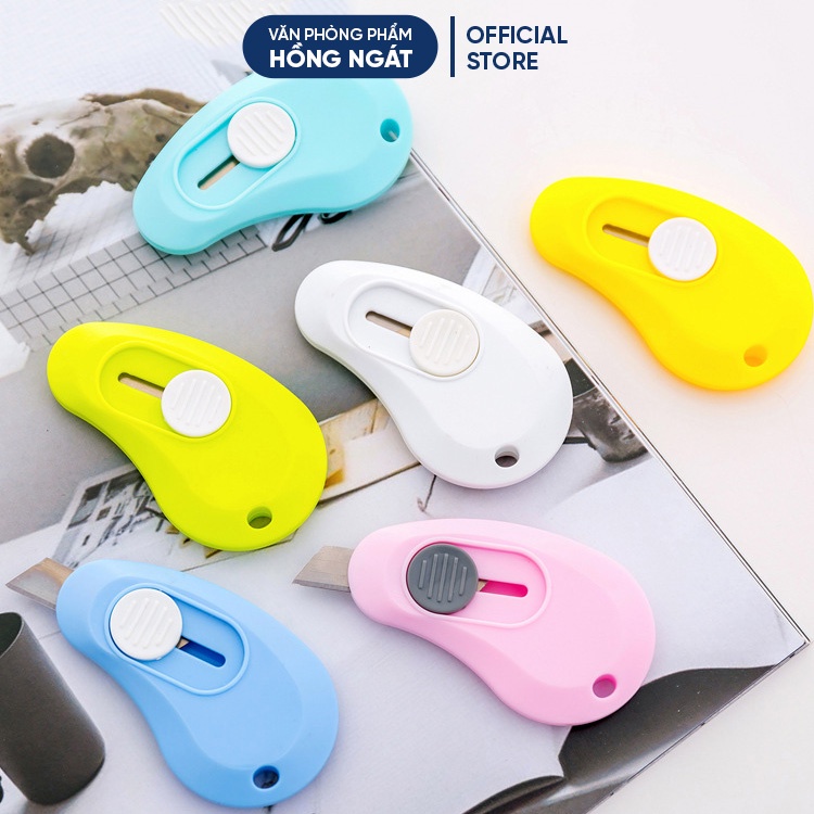 Dao rọc giấy mini hình móc khoá cute nhỏ gọn tiện ích, đồ dùng học tập dễ thương văn phòng phẩm RG01