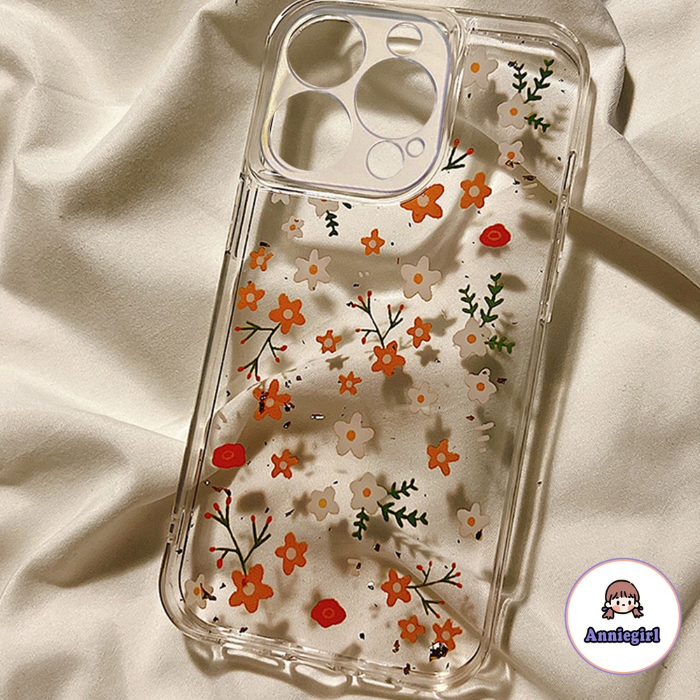 Ốp Điện Thoại TPU Mềm Siêu Mỏng Hình Hoa Kiểu Retro Cho IPhone 14 1312 11 Pro Max X XR 8 7 Plus