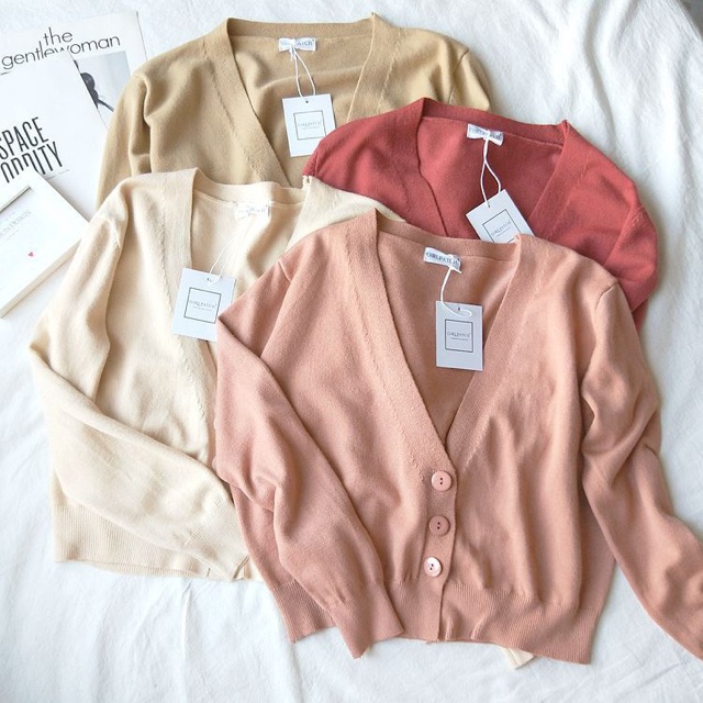 Áo khoác len cardigan
