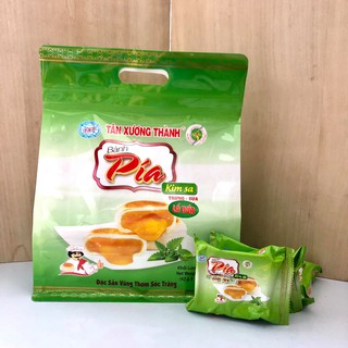 Bánh pía kim sa chảy đặc sản sóc trăng - TRỨNG SỮA LÁ DỨA - MÀU XANH LÁ