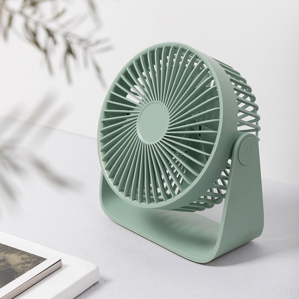 Quạt Sothing Mini Cảm Ứng Thông Minh 5 Cánh Dùng Để Bàn Siêu Yên Tĩnh Có Cổng Sạc USB Tiện Dụng | BigBuy360 - bigbuy360.vn
