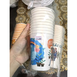 Ly giấy sử dụng 1 lần (10 cái / bịch)( Giao màu ngẫu nhiên )