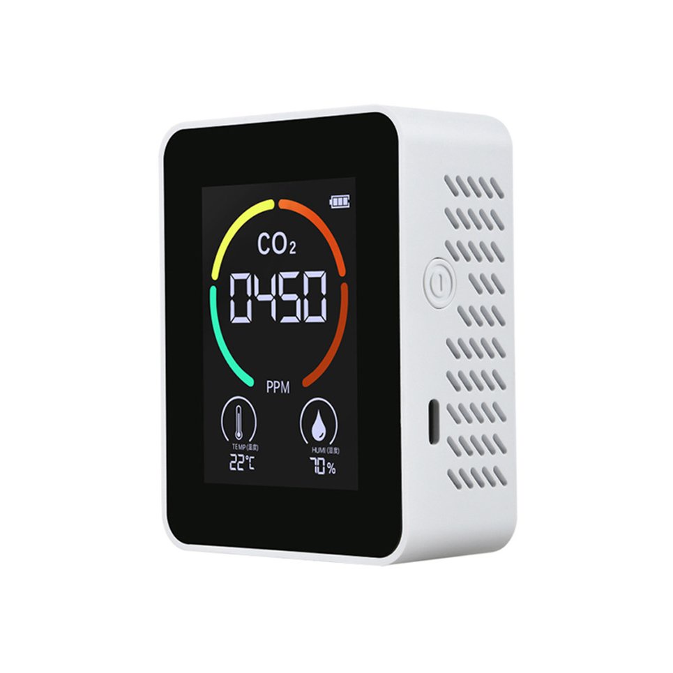CO2 Sensor CO2 Meter Digital Air Detector Intelligent Air Quality Analyzer