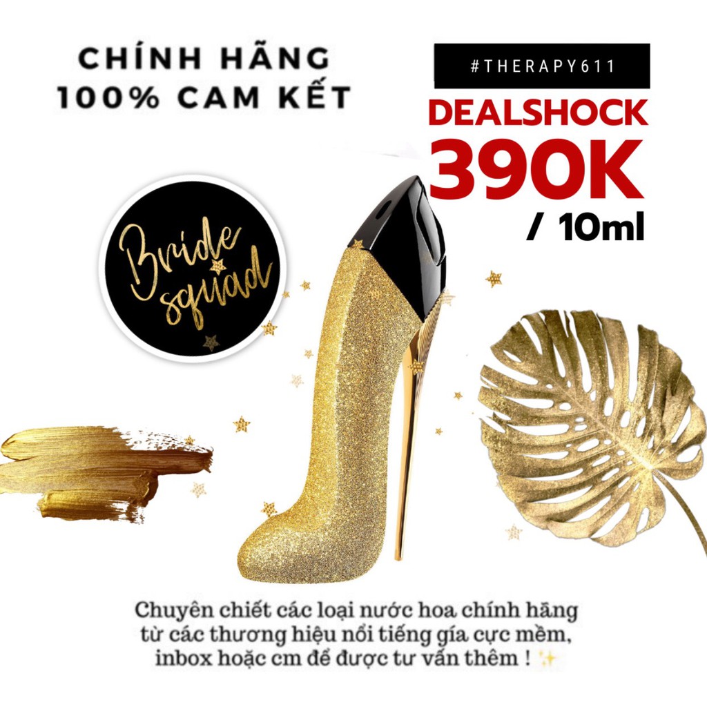 [𝗦𝗔𝗟𝗘]..::✨Nước Hoa dùng thử Carolina Herrera Good Girl Glorious Gold EDP 5ml/10ml/20ml✨::.