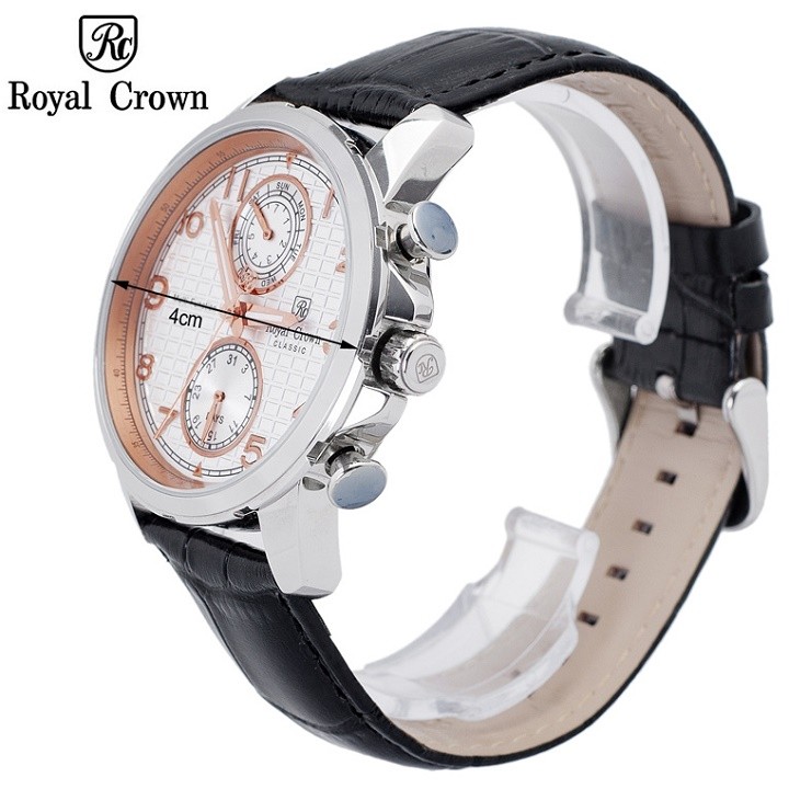 Đồng hồ nam chính hãng Royal Crown 8426 Leather Watch