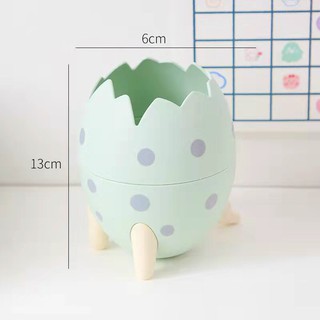 Ống đựng bút, cọ trang điểm thiết kế hình quả trứng khủng long sáng tạo
