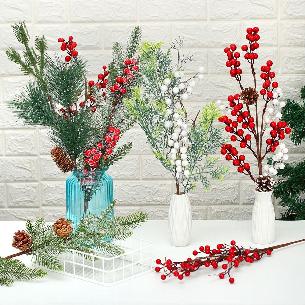 Nhánh Quả Berry Nhân Tạo Dùng Trang Trí Tiệc Giáng Sinh DIY