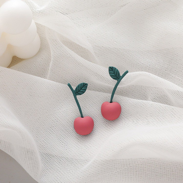 Bông tai hoa Tulip và trái Cherry dễ thương HT280