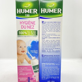 Xịt muối biển Humer Pháp hàng nhập khẩu chai 150ml