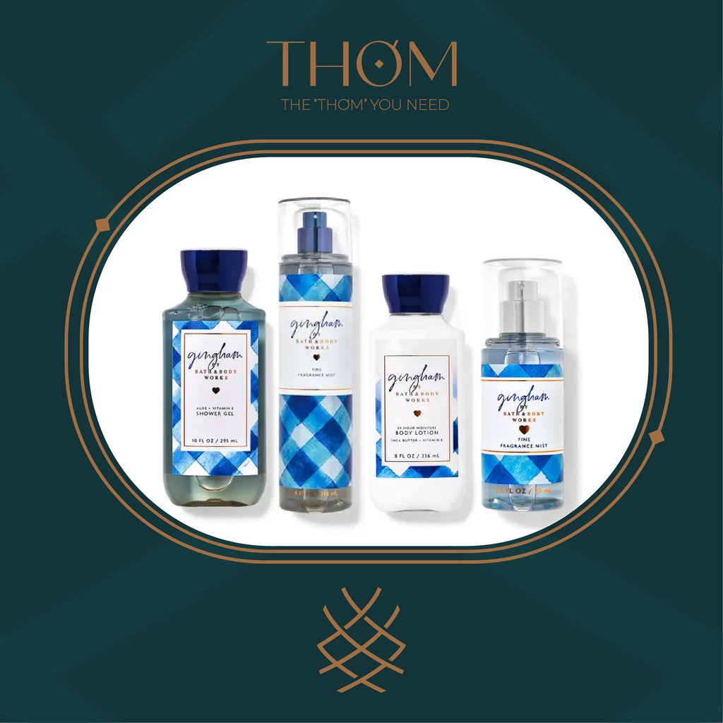 GINGHAM | Sản Phẩm Tắm Dưỡng Xịt Thơm Toàn Thân Bath & Body Works