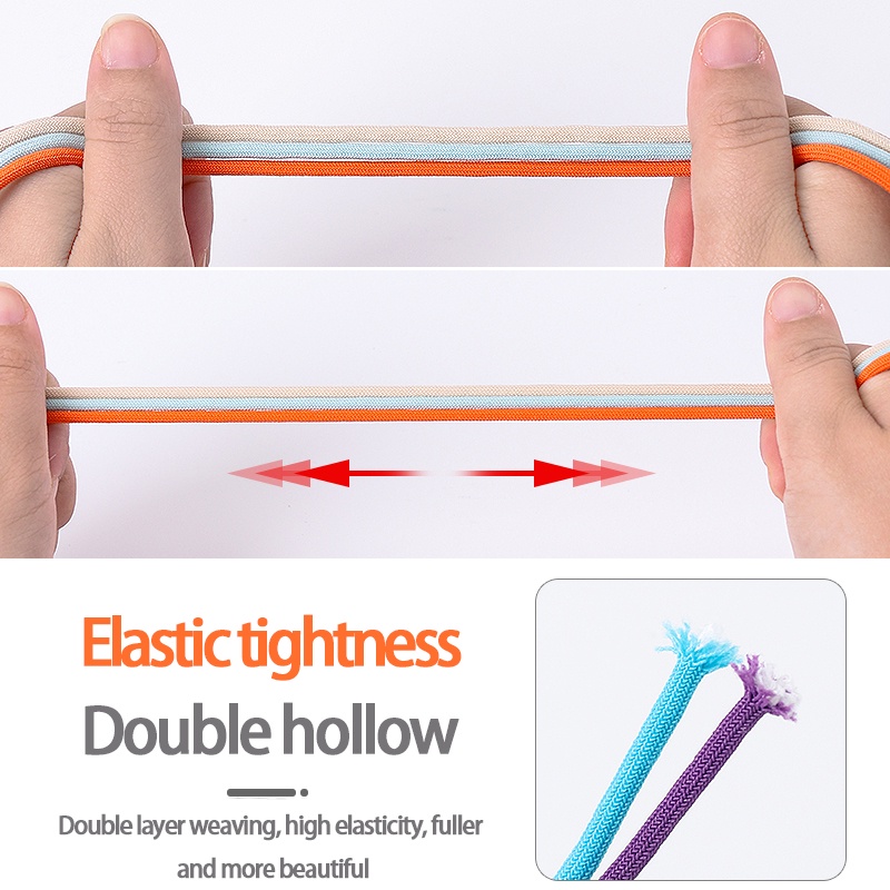 1 Cặp Dây Cao Su Co Giãn Hình Tròn Không Cần Buộc Dây Giày Sneaker Cho Người Lớn Và Trẻ Em