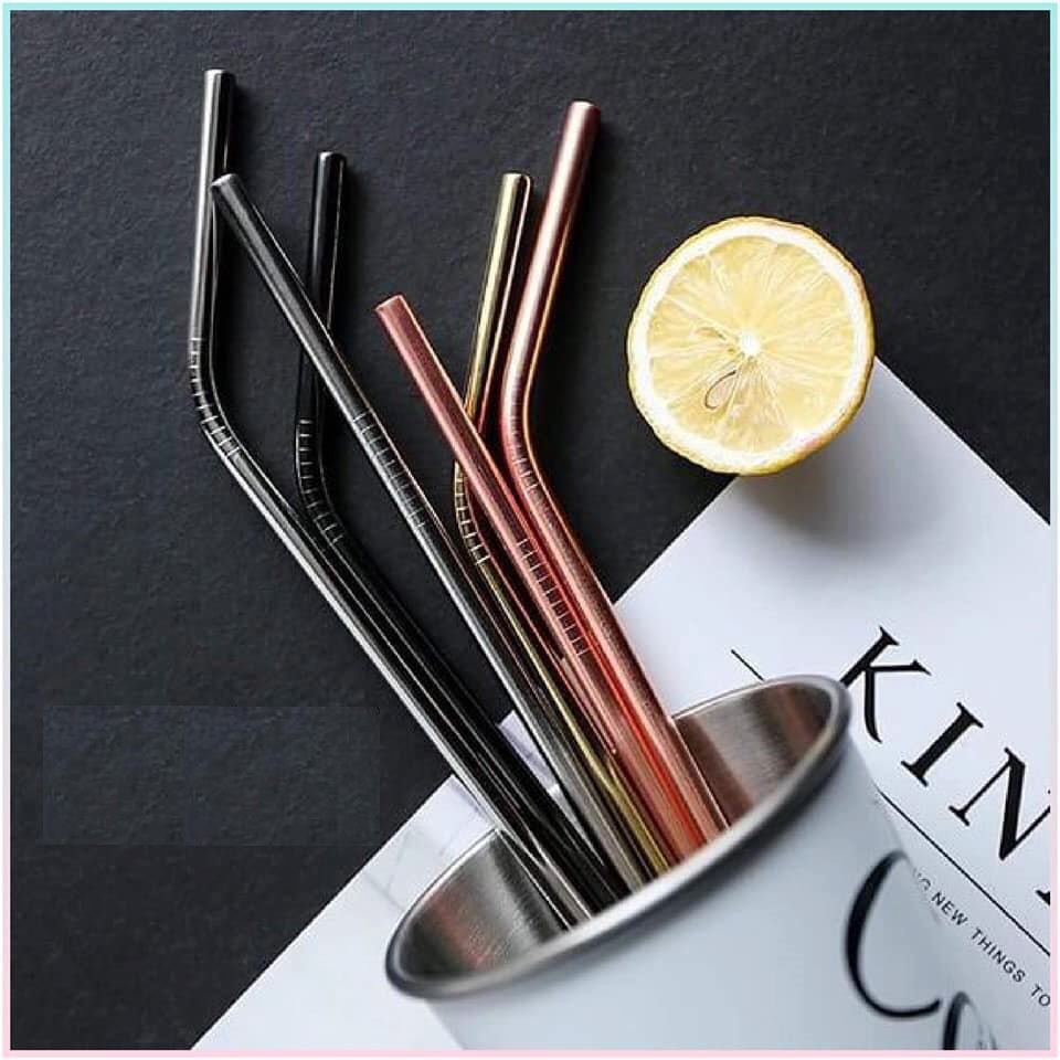 SET ỐNG HÚT INOX BỘ 5 CHI TIẾT-GIÁ SỈ | BigBuy360 - bigbuy360.vn