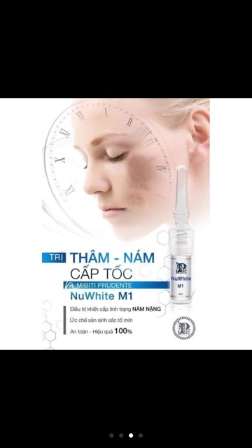 Kem làm mờ vết nám khẩn cấp Mibiti Prudente Nuwhite M1