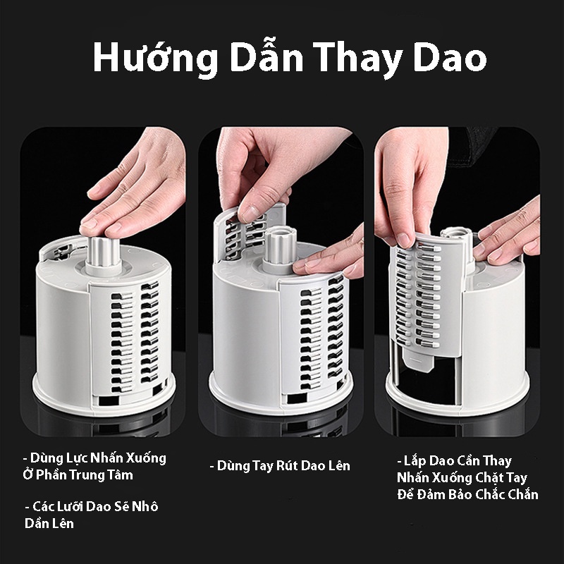 Máy bào sợi cắt lát củ quả, Giao siêu tốc