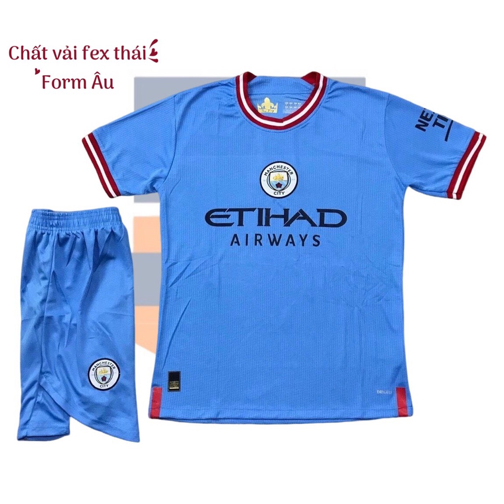 Bộ Quần Áo Bóng Đá Man City Hàng Fex Thái Mới 2023