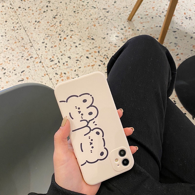 Ốp đôi gấu dễ thương xỉu cho nhiều dòng máy iphone/samsung/oppo/realme/xiaomi/vivo
