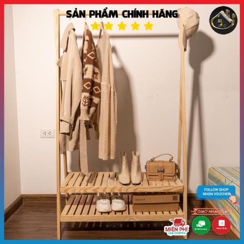 Kệ Gỗ Chữ A 1-2 tầng, kệ gỗ đa năng, treo quần áo, để đồ tiện dụng chất gỗ MDF dễ dàng lắp ráp