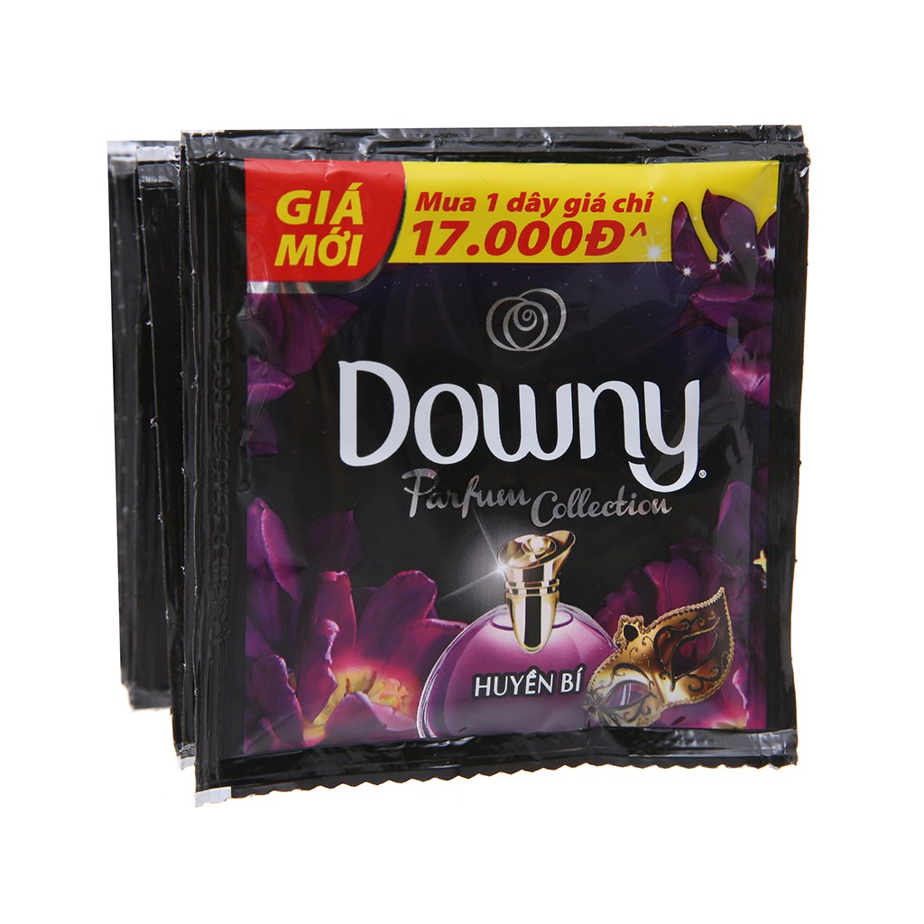 Nước xả vải Downy huyền bí 20ml 1 block 10 gói hsd 2021