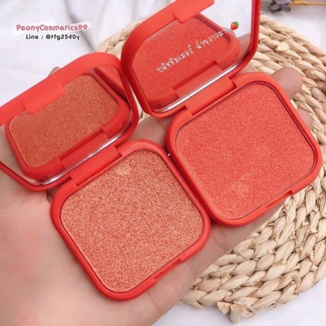 Phấn má + mắt nhũ kissbeauty có gương P403 - antranshop